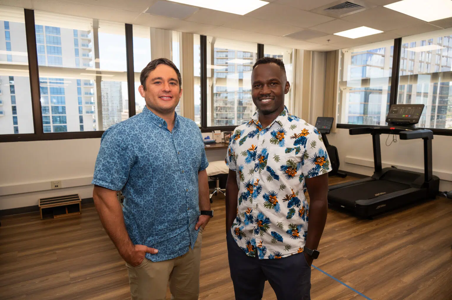 Dr. Paul Morton and Dr. Ronnie Otieno in their Honolulu office