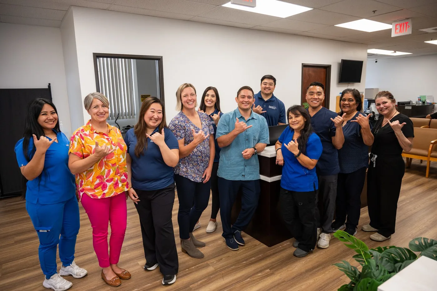 The Pacific Bone & Joint team in their Honolulu office